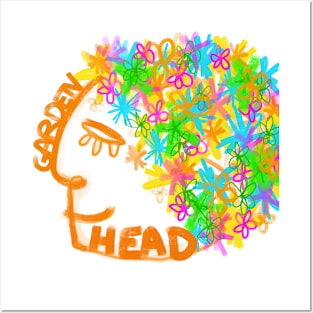 garden head Posters and Art